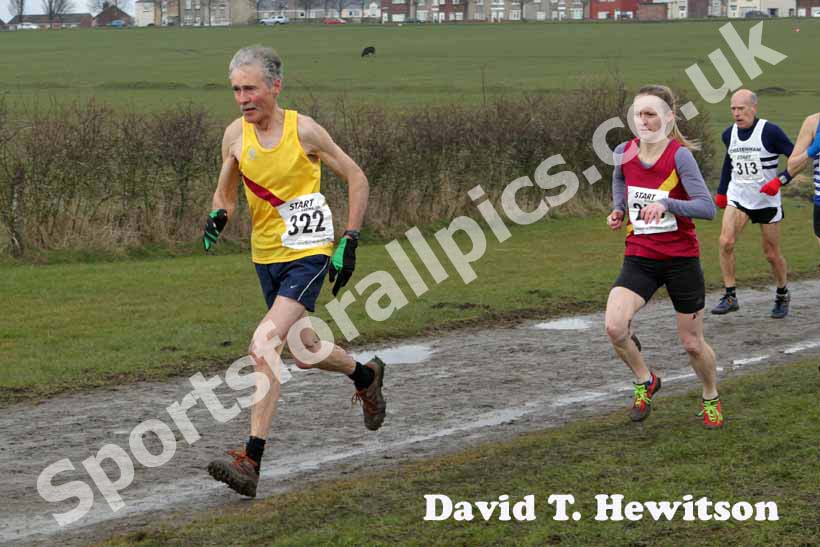 Alex Sutherland (Inverness) 65-69, all ladies and male 65 plus BMAF Cross Country, Herrington, Sunderland.